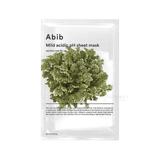Abib - Mild acidic pH sheet mask Jericho rose fit - Moisturizing face mask with Jericho rose