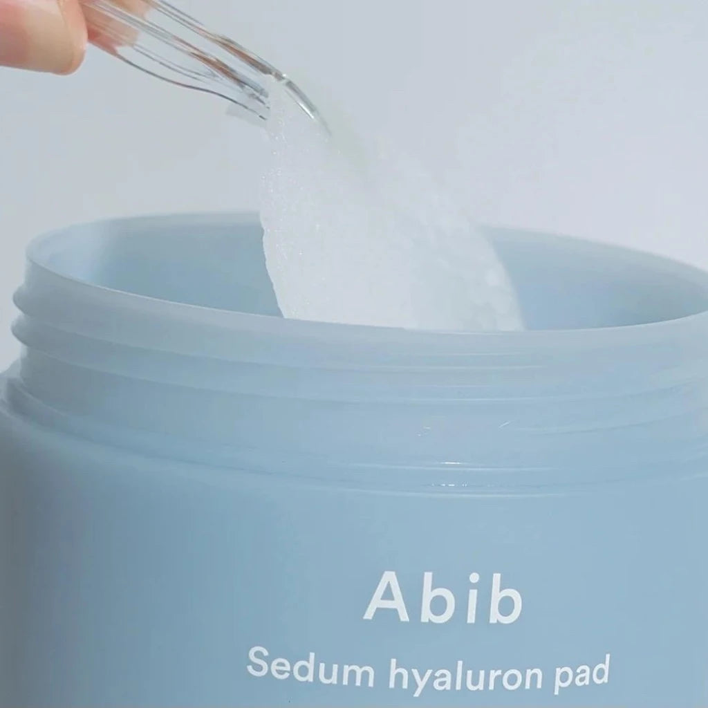 Abib Sedum hyaluron pad Hydrating touch 75 pads - Tonique pads hydratants - texture