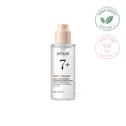 Anua 7 Rice Ceramide Hydrating Barrier Serum 50ml - Daily vegan hydrating serum - Kbeauty Korean Skinorea shop Europe fast delivery - skincare coréenne Skinorea shop France Paris livraison rapide - yesstyle