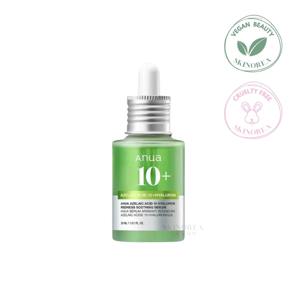 Anua Azelaic Acid 10 Hyaluron Redness Soothing Serum 30ml - Cruelty-free Calming serum for sensitive skin- Kbeauty Korean Skinorea shop Europe fast delivery - skincare coréenne Skinorea shop France Paris livraison rapide - yesstyle