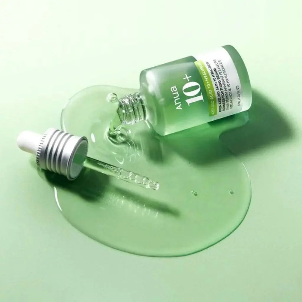 Anua Azelaic Acid 10 Hyaluron Redness Soothing Serum 30ml - Sérum apaisant pour peaux sensibles cruelty-free - texture- Skincare coréenne Skinorea shop France Paris livraison rapide - Kbeauty Korean Skinorea shop Europe fast delivery - yesstyle