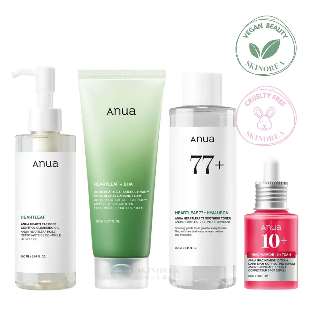 Anua Glass Skin Essential pack - Vegan pack for purifying, soothing, hydrating, and brightening skin - Anua Glass Skin Essential Set - Kbeauty Korean Skinorea shop Europe fast delivery - skincare coréenne Skinorea shop France Paris livraison rapide  -  Pack vegan pour purifier, apaiser, hydrater et illuminer la peau - Set Anua Glass Skin Essential - K-beauty soin cosmétique corée Skinorea shop France livraison rapide - yesstyle