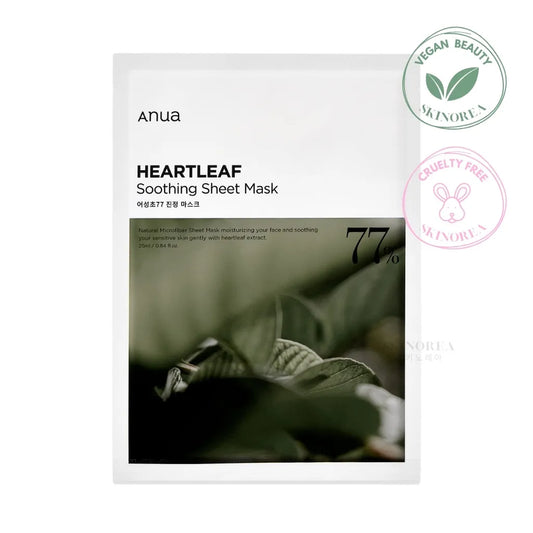 Anua Heartleaf 77% Soothing Sheet Mask 1 sheet - Calming Anua sheet mask