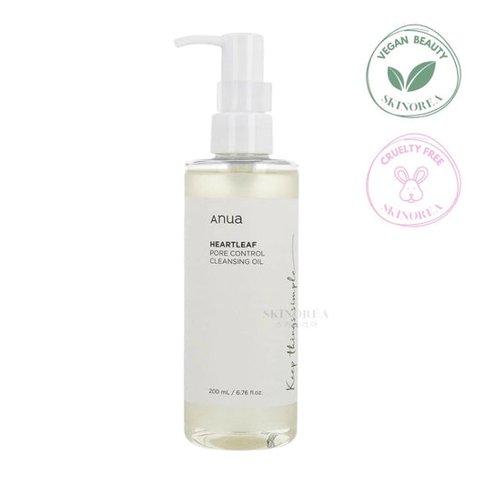 Anua Heartleaf Pore Control Cleansing Oil 200ml - Non-comedogenic makeup remover