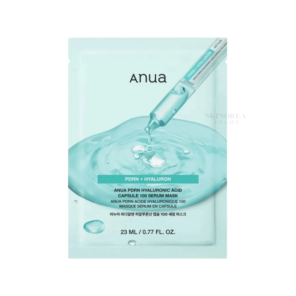 Anua PDRN Hyaluronic Acid Capsule 100 Serum Mask - Hydrating sheet mask powered by PDRN extracted from salmon DNA - Kbeauty Korean Skinorea shop Europe fast delivery - skincare coréenne Skinorea shop France Paris livraison rapide - yesstyle