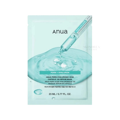 Anua PDRN Hyaluronic Acid Capsule 100 Serum Mask - Hydrating sheet mask powered by PDRN extracted from salmon DNA - Kbeauty Korean Skinorea shop Europe fast delivery - skincare coréenne Skinorea shop France Paris livraison rapide - yesstyle