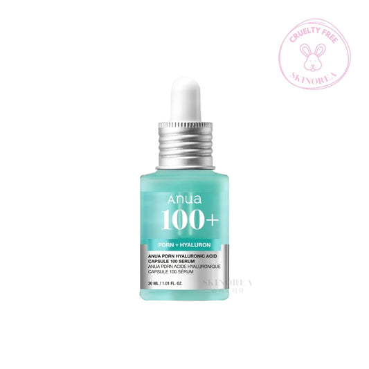 Anua PDRN Hyaluronic Acid Capsule 100 Serum - Cruelty-free hydrating emerald-toned serum infused with PDRN - Kbeauty Korean Skinorea shop Europe fast delivery - skincare coréenne Skinorea shop France Paris livraison rapide - yesstyle