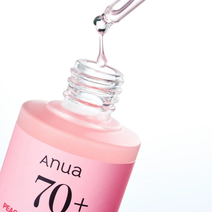 Anua Peach 70% Niacinamide Serum 30ml - Serum pour effet glass skin instantané Anua - texture - Kbeauty Korean skincare Europe fast delivery - Skincare coréenne Skinorea shop Paris France livraison rapide - yesstyle