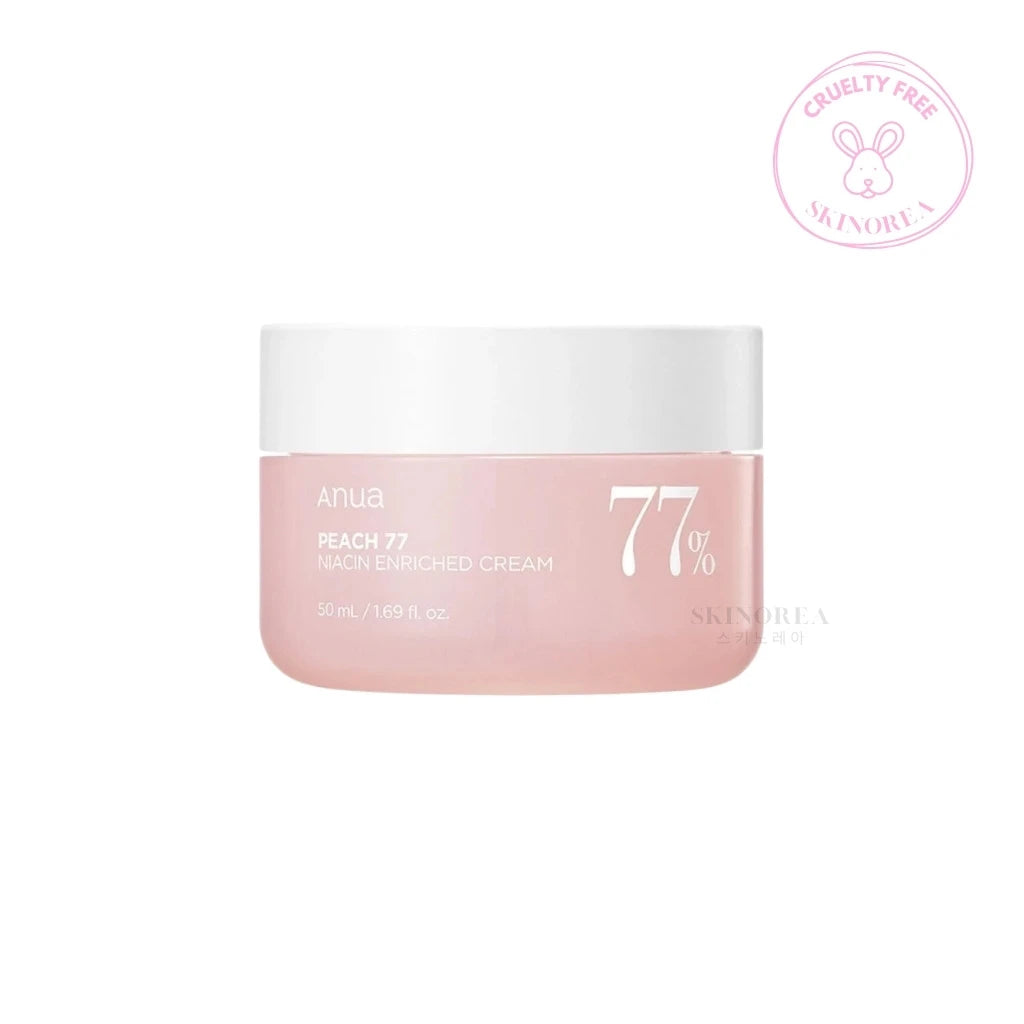 Anua Peach 77 Niacin Enriched Cream 50ml - Deep hydrating moisturizer - Kbeauty Korean Skinorea shop Europe fast delivery - skincare coréenne Skinorea shop France Paris livraison rapide - yesstyle