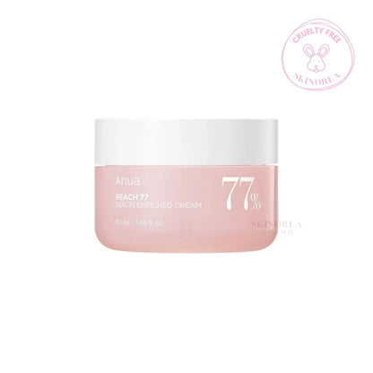 Anua Peach 77 Niacin Enriched Cream 50ml - Deep hydrating moisturizer - Kbeauty Korean Skinorea shop Europe fast delivery - skincare coréenne Skinorea shop France Paris livraison rapide - yesstyle