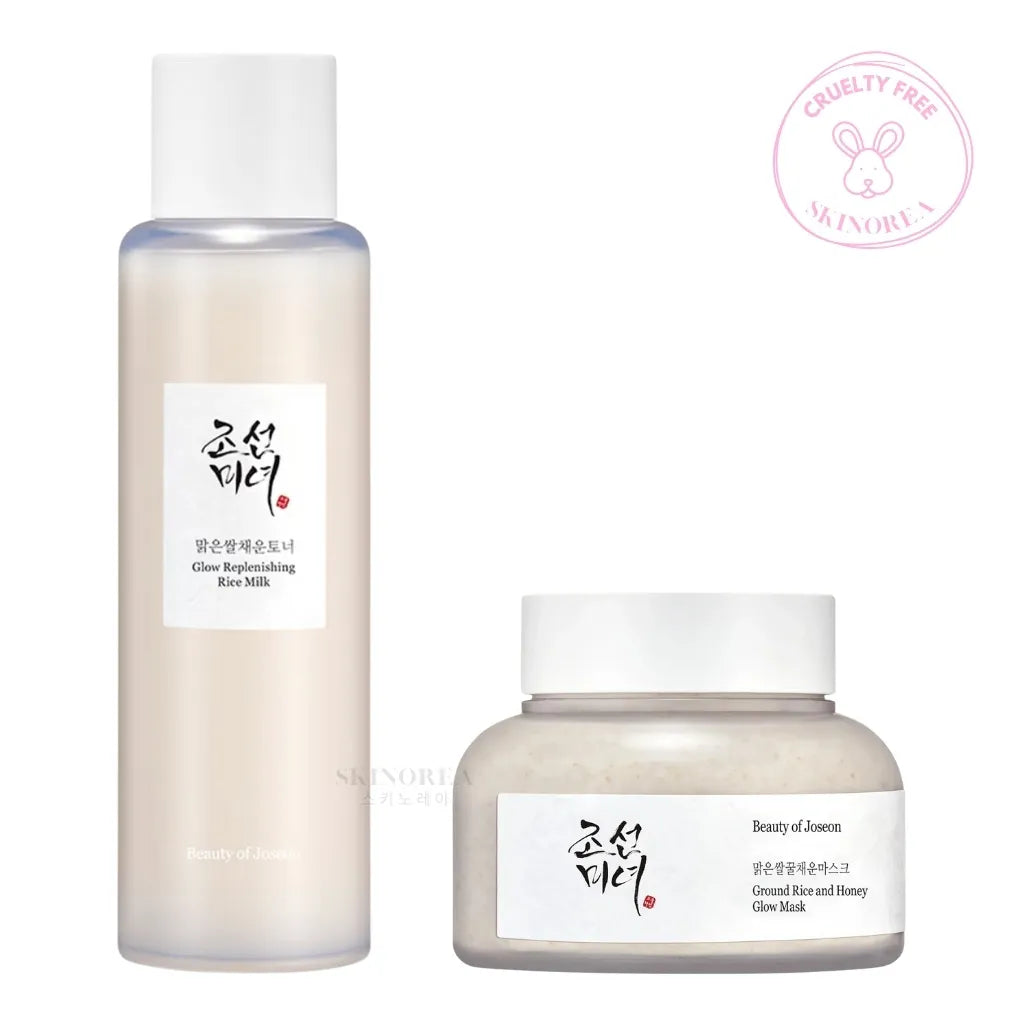 Beauty of Joseon Glow Charging Rice Duo pack  Toner 150ml + Mask 150ml -  Kbeauty Korean Skinorea shop Paris France fast delivery - yesstyle - Tonique hydratant à l'extrait de riz + Masque visage au riz éclaircissant et hydratant à rincer - Kbeauty skincare coréenne Skinorea shop Paris France livraison rapide