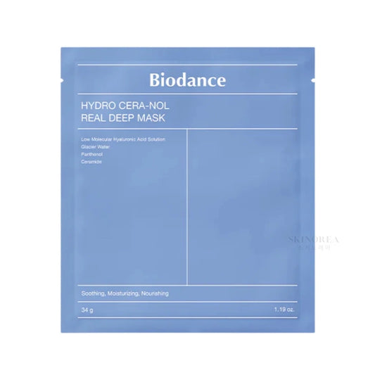 Biodance Hydro Cera-nol Real Deep Mask 1 sheet - All in one care soothing hydrogel mask - Kbeauty Korean Skinorea shop Paris France fast delivery - yesstyle