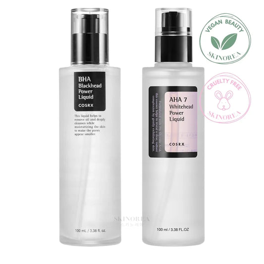 COSRX Dark Spot & Blackhead Care Duo Pack - Vegan and cruelty-free exfoliating set - Kit duo exfoliant vegan - Kbeauty Korean Skinorea shop Europe fast delivery - skincare coréenne Skinorea shop France Paris livraison rapide - yesstyle