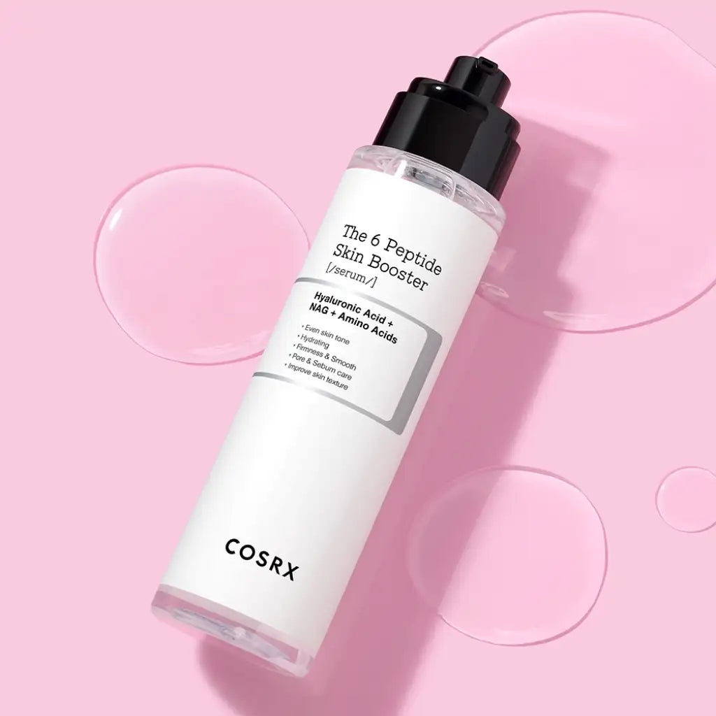 COSRX The 6 Peptide Skin Booster Serum mini 30ml - Sérum de soin des pores - texture - Kbeauty skincare coréenne Skinorea shop Paris France livraison rapide - yesstyle