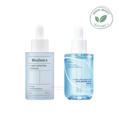 Deep Hydration Duo Pack – Ampoule + Serum - Vegan moisturizing and hydrating set - Kit hydratant vegan - Kbeauty Korean Skinorea shop Europe fast delivery - skincare coréenne Skinorea shop France Paris livraison rapide