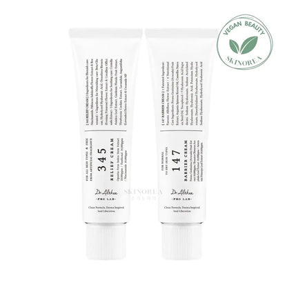 Dr.Althea Cream Duo pack 345 Relief + 147 Barrier - Vegan moisturising and barrier repairing cream set - Dr.Althea Dual Cream Set | 345 Relief Cream & 147 Barrier Cream - Set de crème hydratante et réparatrice - Kbeauty Korean Skinorea shop Europe fast delivery - skincare coréenne Skinorea shop France Paris livraison rapide