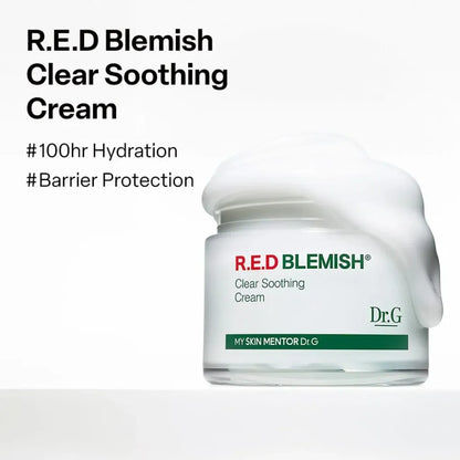 Dr.G Red Blemish Clear Soothing Cream 70ml, texture