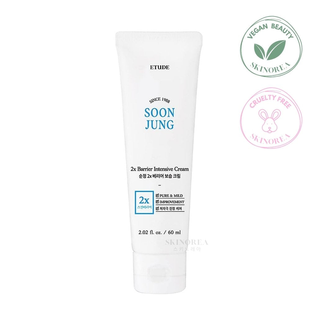 ETUDE SoonJung 2x Barrier Intensive Cream 60ml - Nourishing Cream for Sensitive Skin