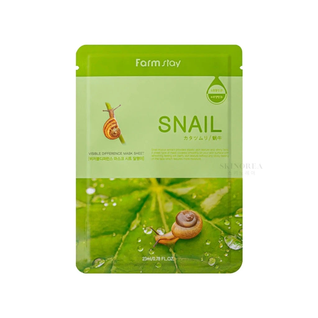 Farmstay Visible Difference Mask Sheet Snail - Anti-Aging and Hydrating