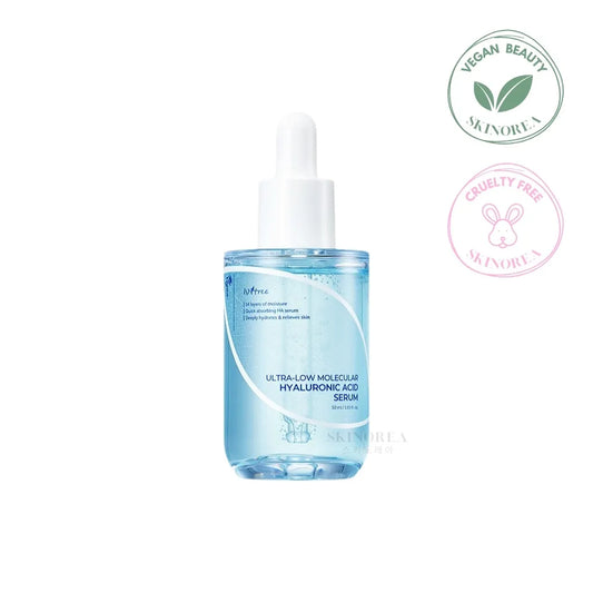 Isntree Ultra-Low Molecular Hyaluronic Acid Serum 50ml - Firming hyaluronic acid Korean serum - Kbeauty Korean Skinorea shop Europe fast delivery - skincare coréenne Skinorea shop France Paris livraison rapide - yesstyle