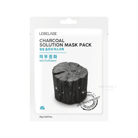 LEBELAGE Charcoal Solution Mask - Cleansing and tightening pore sheet mask