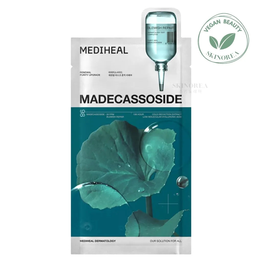 MEDIHEAL Madecassoside Essential Mask Sheet Blemish Repair 1 sheet - Soothing and nourishing mask sheet - Kbeauty Korean Skinorea shop Paris France fast delivery - yesstyle