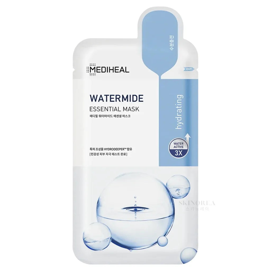 MEDIHEAL Watermide Essential Mask 1 sheet - Hydrating and cooling sheet mask
