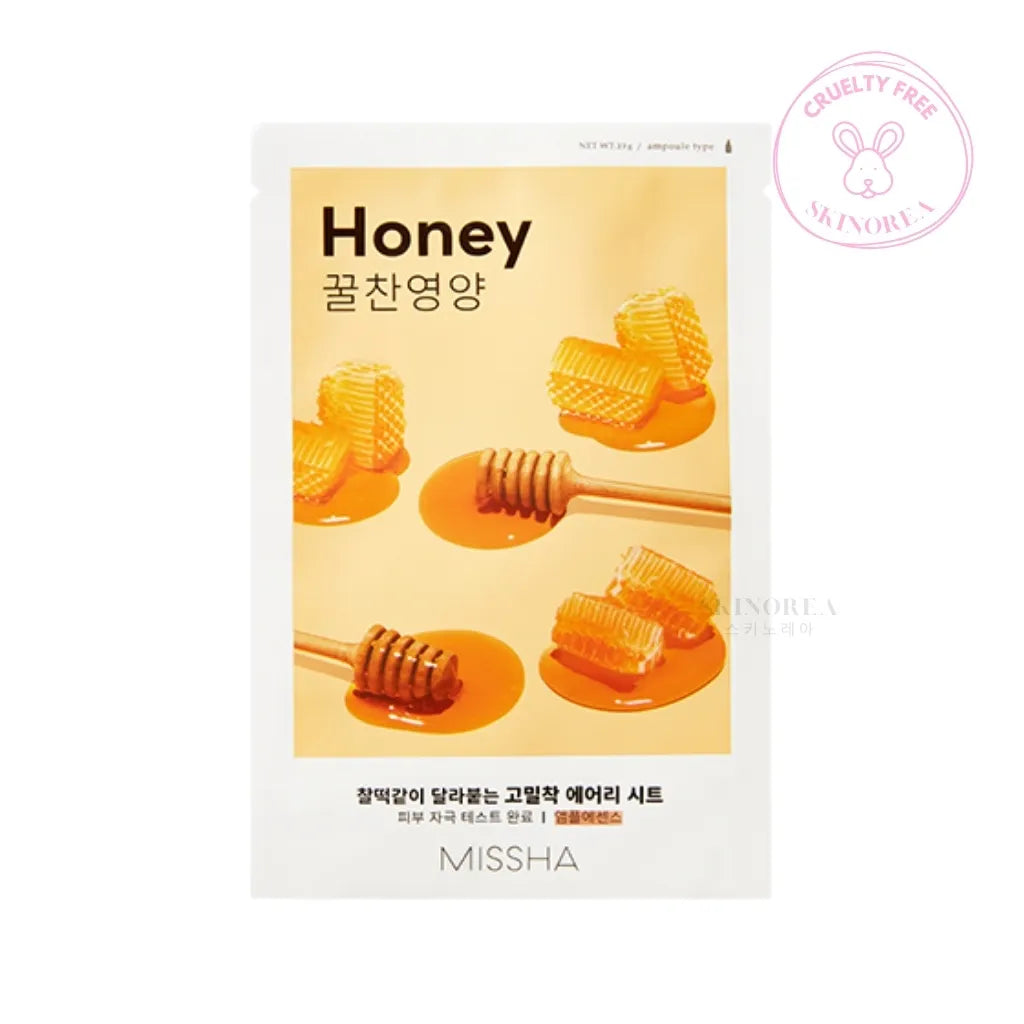 MISSHA Airy Fit Sheet Mask Honey 1 masque - Masque en tissu nourrissant - Kbeauty skincare coréenne Skinorea shop Paris France livraison rapide - Kbeauty Korean Skinorea shop Paris France fast delivery - yesstyle