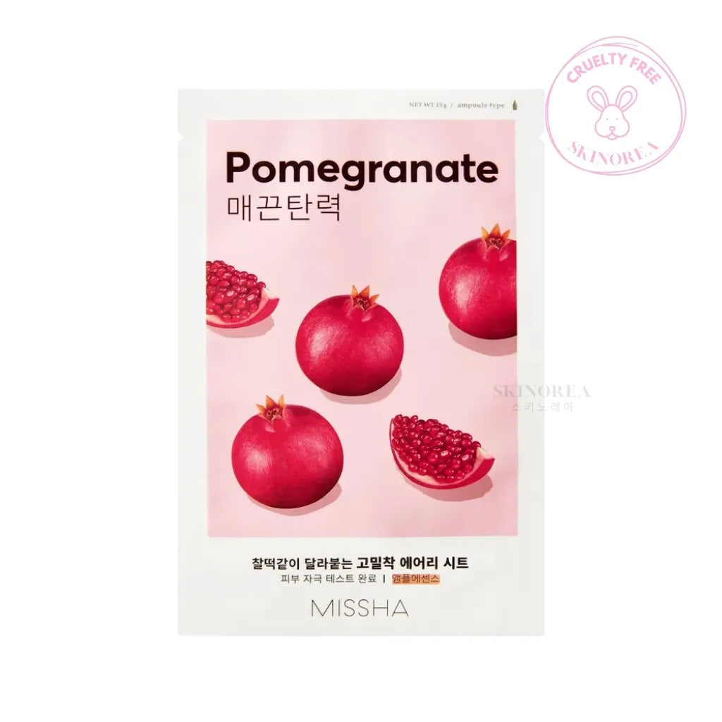 MISSHA Airy Fit Sheet Mask Pomegranate 1 sheet - Sheet mask for skin elasticity