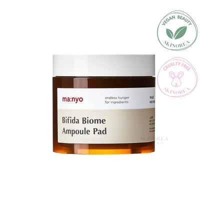 Ma:nyo Bifida Biome Ampoule Pad 70 pads - Strengthening multi-functional vegan toner pad - Kbeauty Korean Skinorea shop Europe fast delivery - skincare coréenne Skinorea shop France Paris livraison rapide - yesstyle