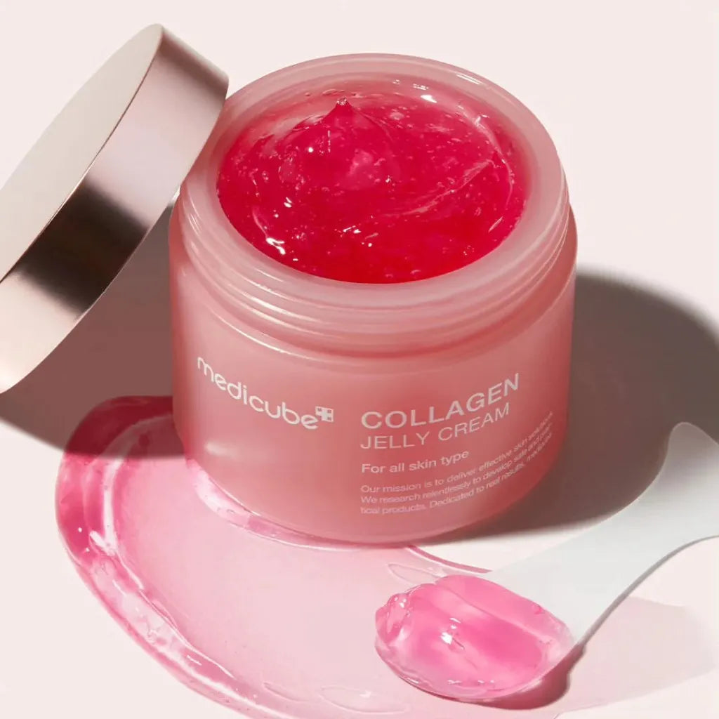 Medicube Collagen Jelly Cream 110ml - Crème hydratante anti-âge éclaircissante - texture - K-beauty soin cosmétique corée Skinorea shop France livraison rapide - yesstyle