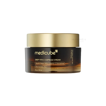 Medicube Deep Vita C Capsule Cream 55g - Brightening and anti-aging vitamin c moisturizer - Kbeauty Korean Skinorea shop Europe fast delivery - skincare coréenne Skinorea shop France Paris livraison rapide - yesstyle