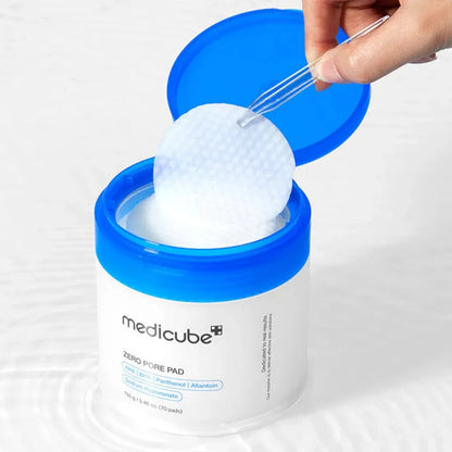 Medicube Zero Pore Pad 2.0 70pads - Pads tonique exfoliants doux réduisant les pores - texture - Kbeauty Korean Skinorea shop Europe fast delivery - skincare coréenne Skinorea shop France Paris livraison rapide - yesstyle