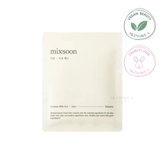 Mixsoon Soybean Milk Pad 3 sheets -  Vegan soothing pads - kbeauty Korean skincare Skinorea