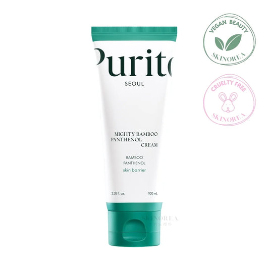 Purito SEOUL - Mighty Bamboo Panthenol Cream 100ml - Vegan skin barrier repairing cream - Kbeauty Korean Skinorea shop Europe fast delivery - skincare coréenne Skinorea shop France Paris livraison rapide - yesstyle