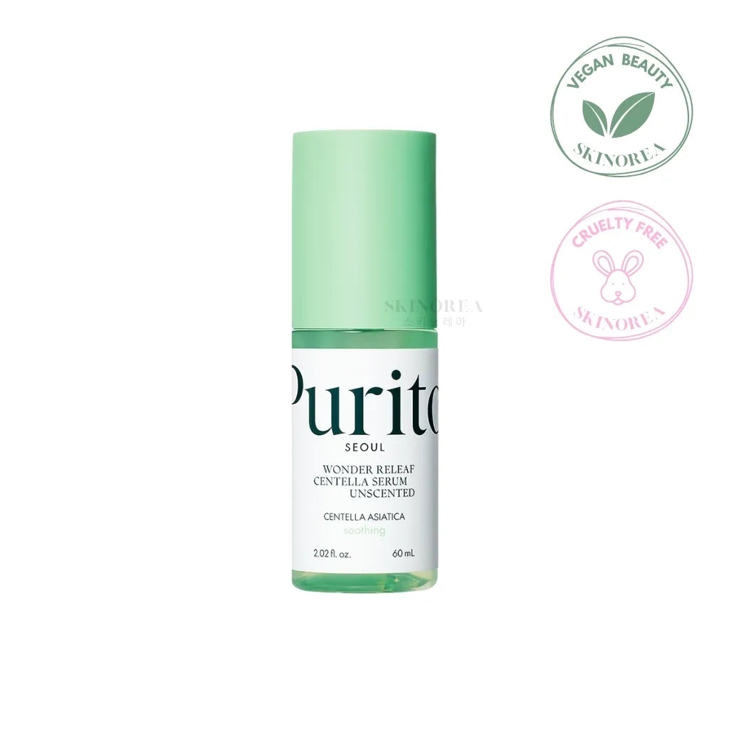 Purito SEOUL Wonder Releaf Centella Serum Unscented 60ml - Deep soothing Korean serum - Kbeauty Korean Skinorea shop Paris France fast delivery - yesstyle