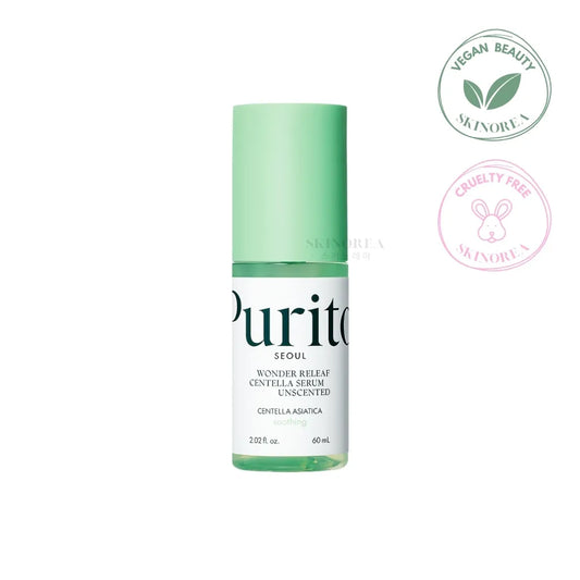 Purito SEOUL Wonder Releaf Centella Serum Unscented 60ml - Deep soothing Korean serum - Kbeauty Korean Skinorea shop Paris France fast delivery - yesstyle