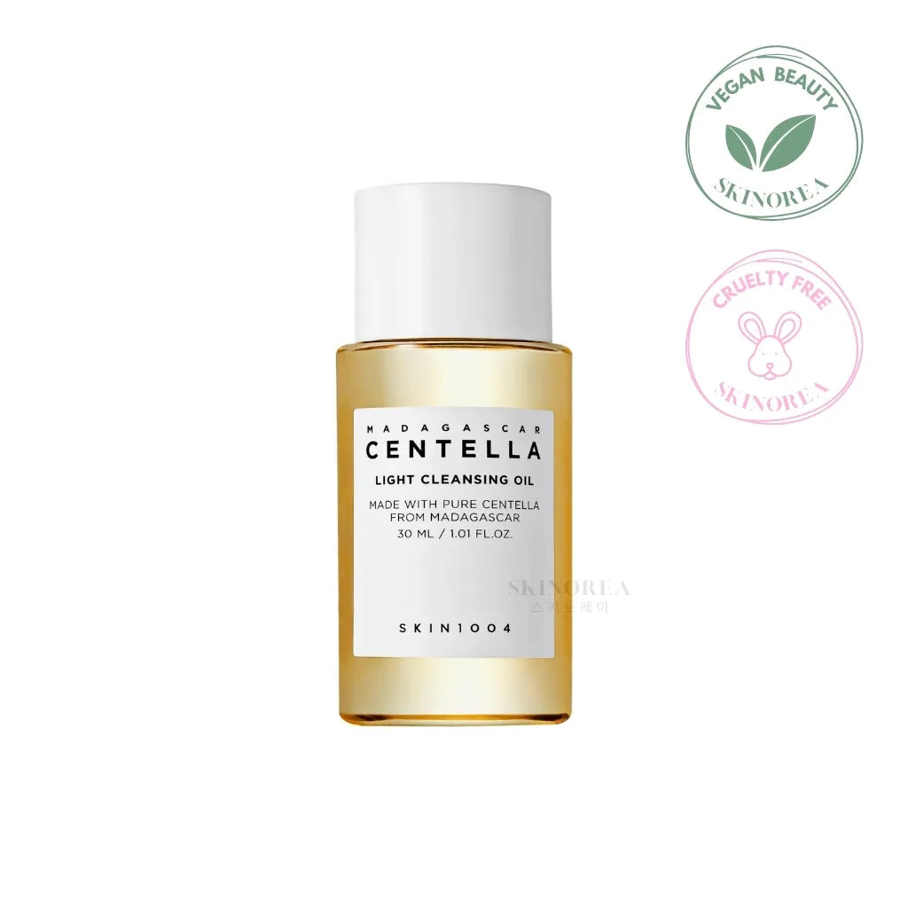 SKIN1004 Centella Light Cleansing Oil 30ml mini - Vegan lightweight oil-based cleanser and cruelty free - Kbeauty Korean skincare Europe fast delivery - Skincare coréenne Skinorea shop Paris France livraison rapide - yesstyle