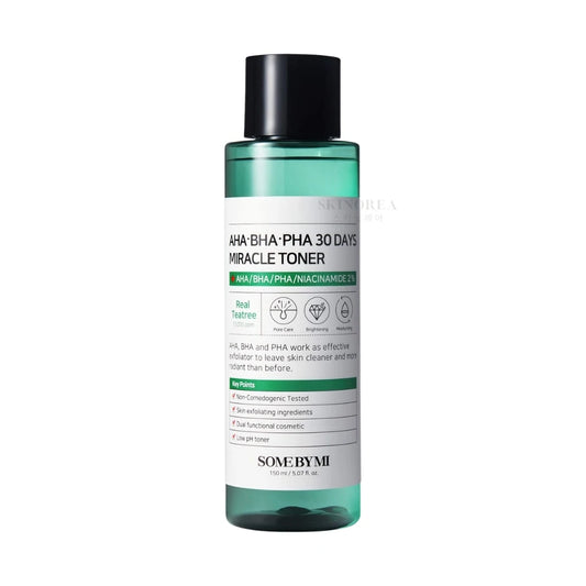 SOME BY MI AHA-BHA-PHA 30 Days Miracle Toner 150ml - Gentle yet Powerful Solution for Acne and Rough Skin