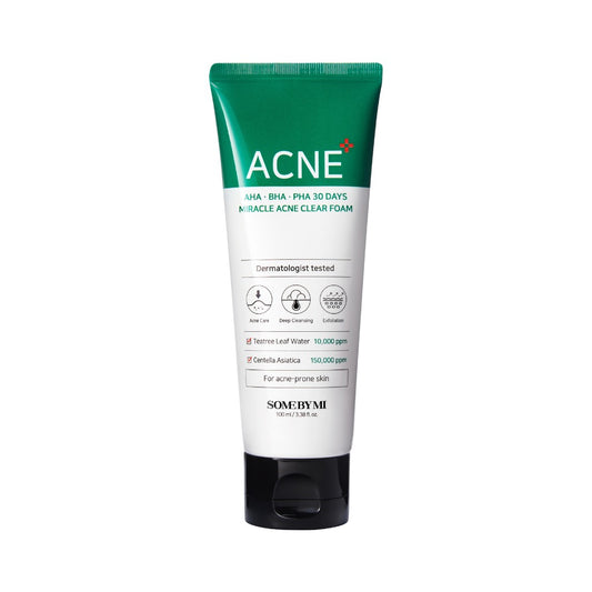 ME BY MI AHA-BHA-PHA Miracle Acne Clear Foam 100ml - Deep cleansing for acne-prone skin