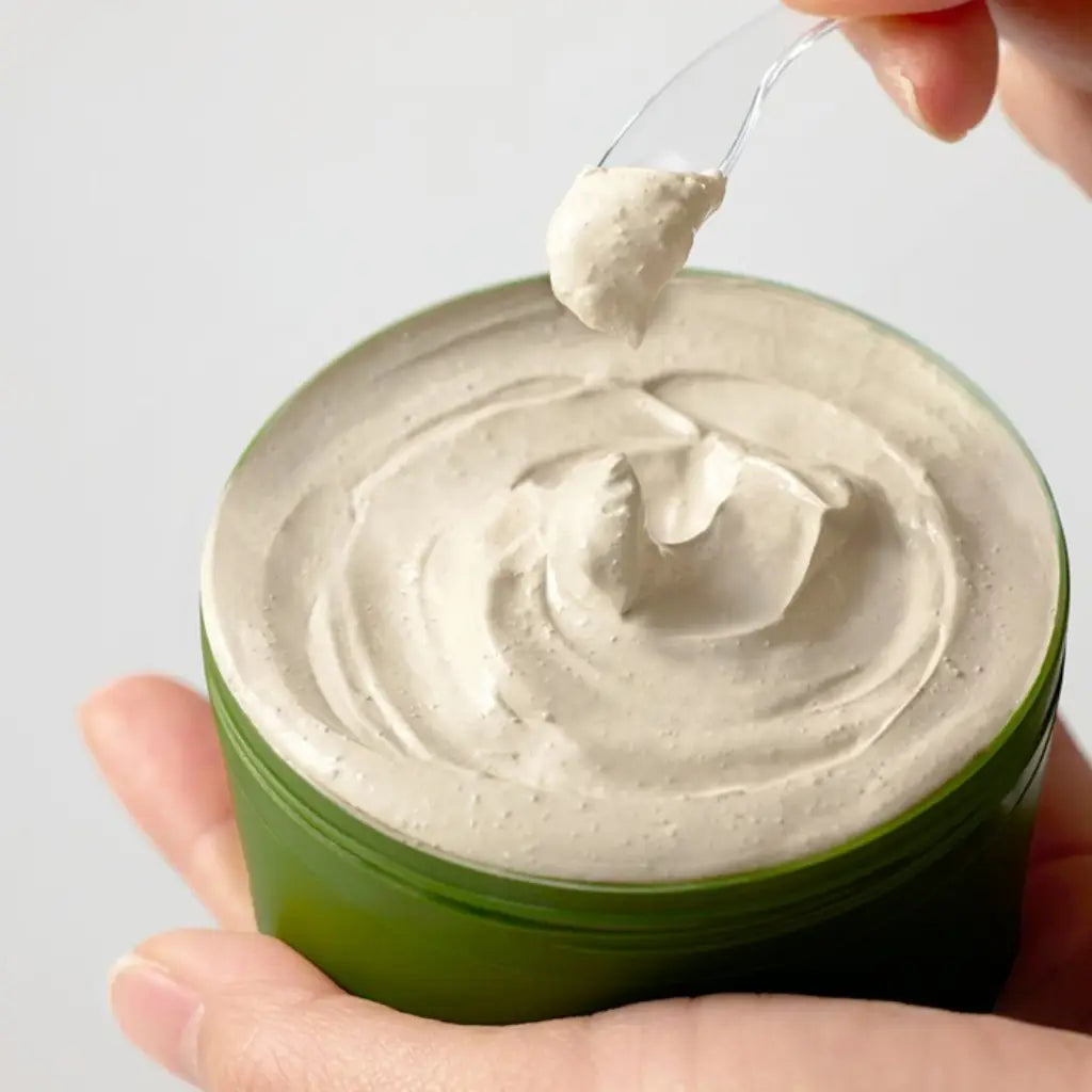 SOME BY MI Super Matcha Pore Clean Clay Mask 100g - Masque à l'argile nettoyant les pores - texture - K-beauty soin cosmétique corée Skinorea shop France livraison rapide - yesstyle