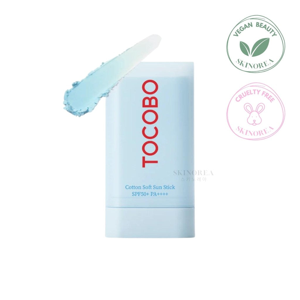 TOCOBO Cotton Soft Sun Stick SPF50+ 19g - Sunscreen Stick for Soft and Non-Sticky Skin