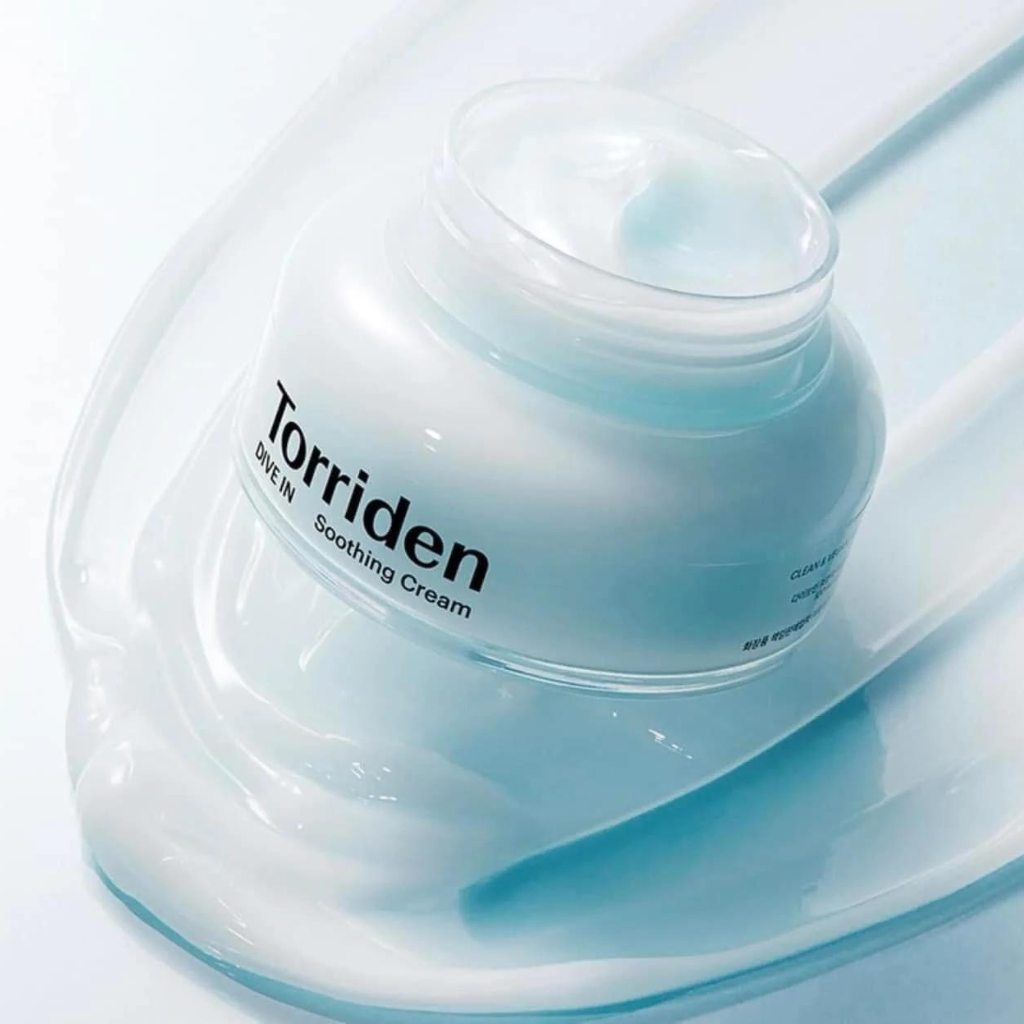 Crème apaisante à l'acide hyaluronique Torriden Dive-In - Soin hydratant pour un teint frais et hydraté - texture