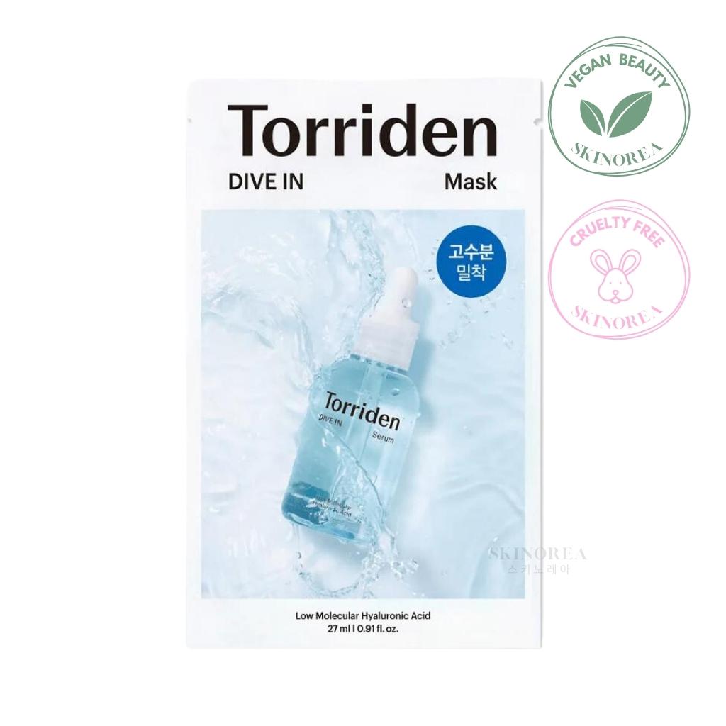 Torriden Dive-In Low Molecule Hyaluronic Acid Mask Sheet - Hydrating Mask for Plump Skin
