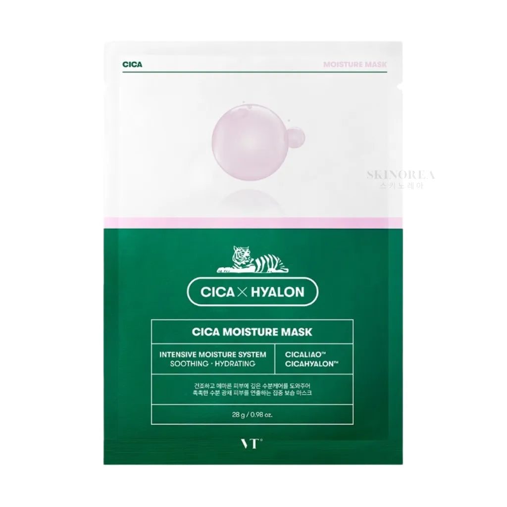 VT Cica Moisture Mask 1sheet - Soothing hydrating sheet mask - Kbeauty Korean Skinorea shop Europe fast delivery - skincare coréenne Skinorea shop France Paris livraison rapide - yesstyle