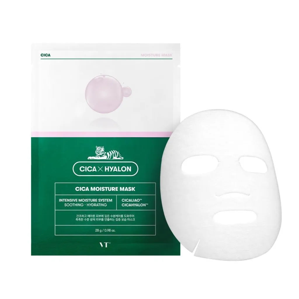 VT Cica Moisture Mask 1 masque - Masque en tissu hydratant et apaisant - texture - K-beauty soin cosmétique corée Skinorea shop France livraison rapide - yesstyle 