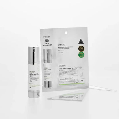 VT Mild Reedle Shot 50 2-Step Mask 1 masque - Masque visage lissant et apaisant - K-beauty soin cosmétique corée Skinorea shop France livraison rapide - yesstyle